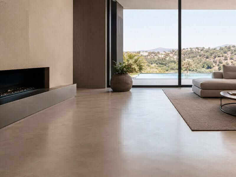 immagine di un pavimento realizzato in resina