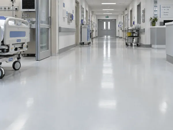 pavimento in resina epossidica per ospedali
