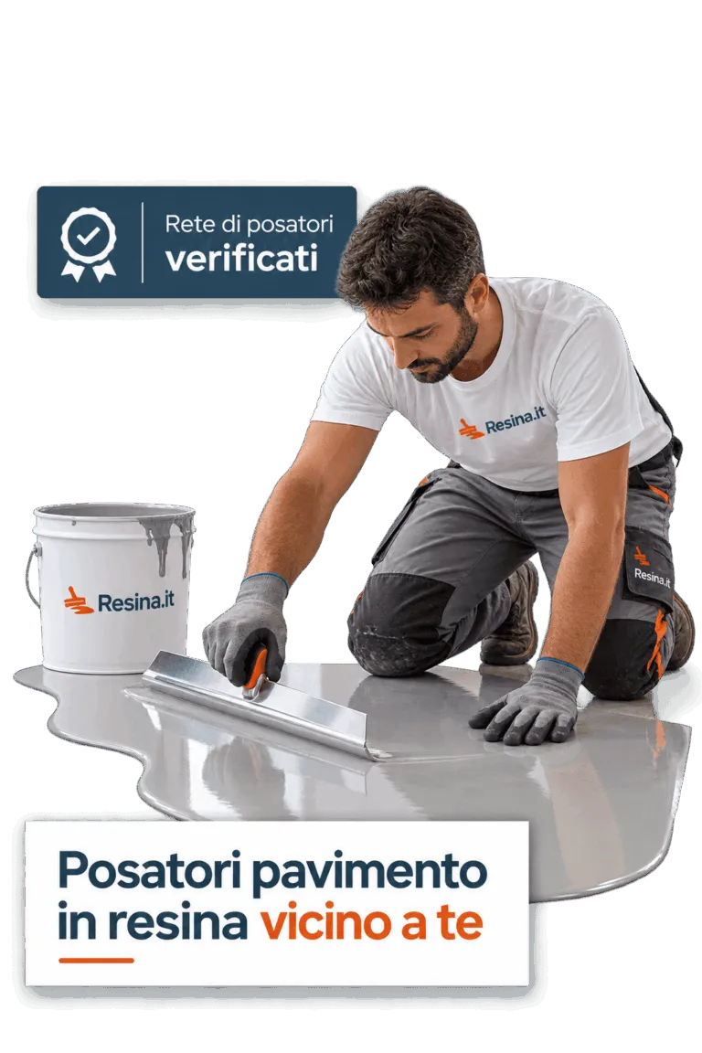 posatori in pavimenti in resina